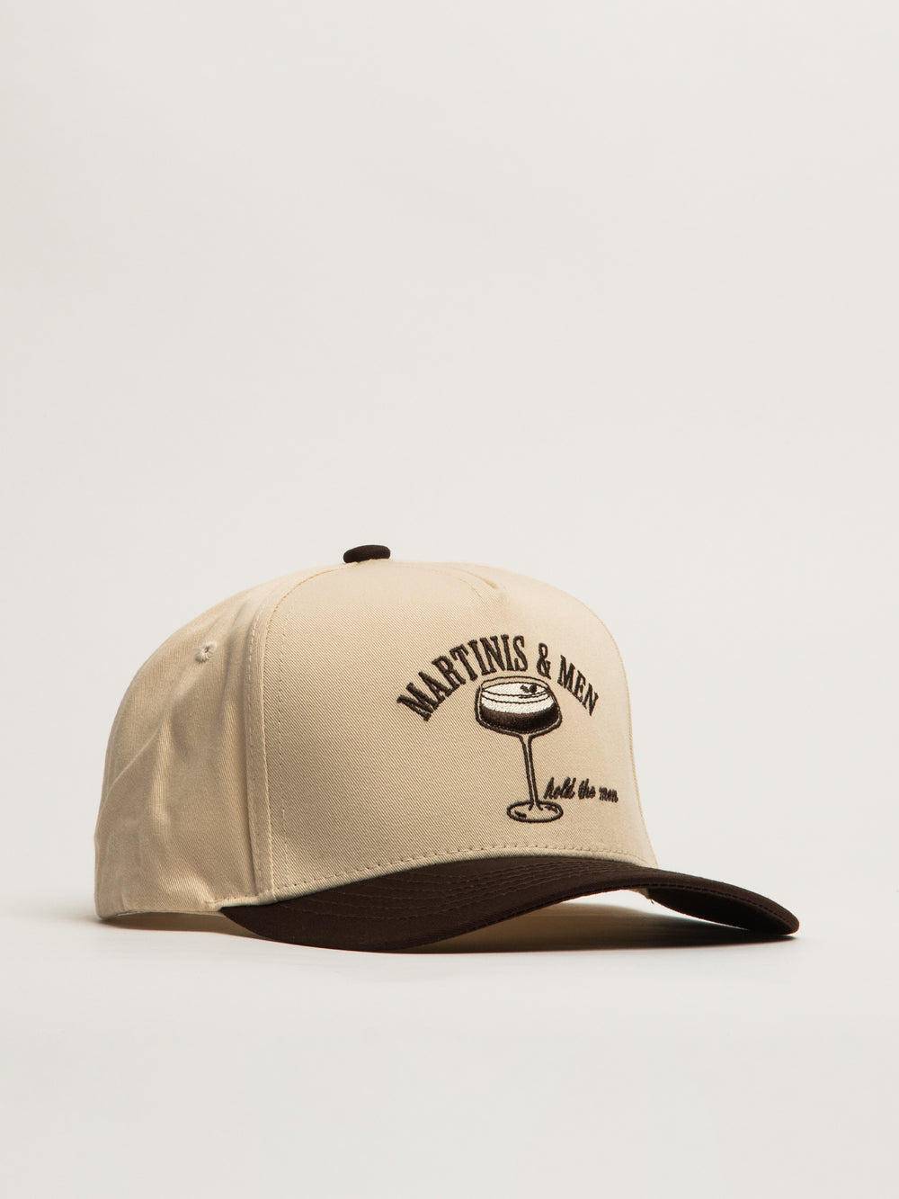 THE HAPPIEST MARTINIS MEN HAT - BROWN