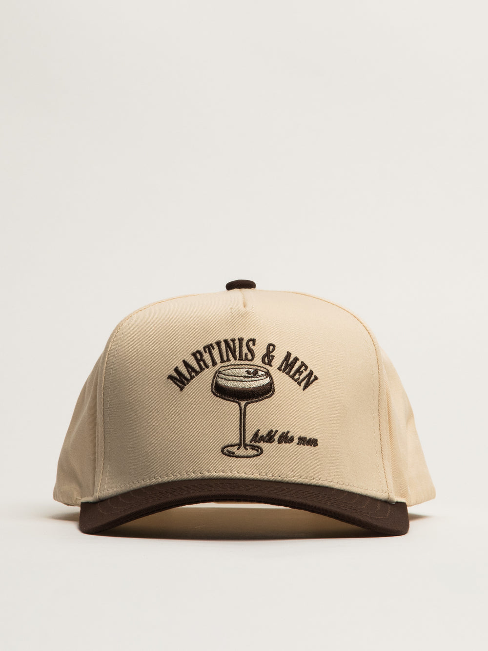 THE HAPPIEST MARTINIS MEN HAT - BROWN