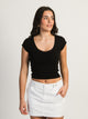 HARLOW HARLOW EMMA TEE - BLACK - Boathouse