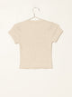 HARLOW HARLOW RIBBED EMBROIDERED BABY TEE - CLEARANCE - Boathouse