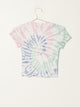 HARLOW HARLOW RIBBED TIE DYE BABY TEE - CLEARANCE - Boathouse