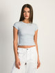 HARLOW HARLOW RIBBED BABY TEE - BABY BLUE - Boathouse