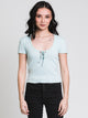 HARLOW HARLOW POINTELLE SCOOP TEE - CLEARANCE - Boathouse