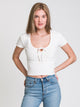 HARLOW HARLOW POINTELLE SCOOP TEE - CLEARANCE - Boathouse