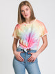 HARLOW HARLOW LAYLA KNOTTED TIE DYE TEE - CLEARANCE - Boathouse