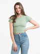 HARLOW HARLOW ALLIE WAFFLE SOLID TEE - CLEARANCE - Boathouse