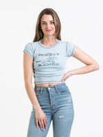 HARLOW CONTRAST STITCH TEE - CLEARANCE