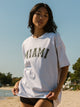 HARLOW HARLOW SYDNEY OVERSIZED MELANGE TEE - MIAMI - Boathouse