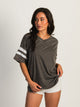 HARLOW HARLOW BRADY TEE - CHARCOAL - Boathouse