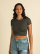 HARLOW HARLOW RIBBED SEAMLESS TEE  - CLEARANCE - Boathouse