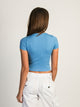 HARLOW HARLOW RIBBED SEAMLESS TEE - BRE BLUE - Boathouse