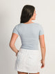 HARLOW HARLOW SQUARE NECK SEAMLESS TEE - BABY BLUE - Boathouse