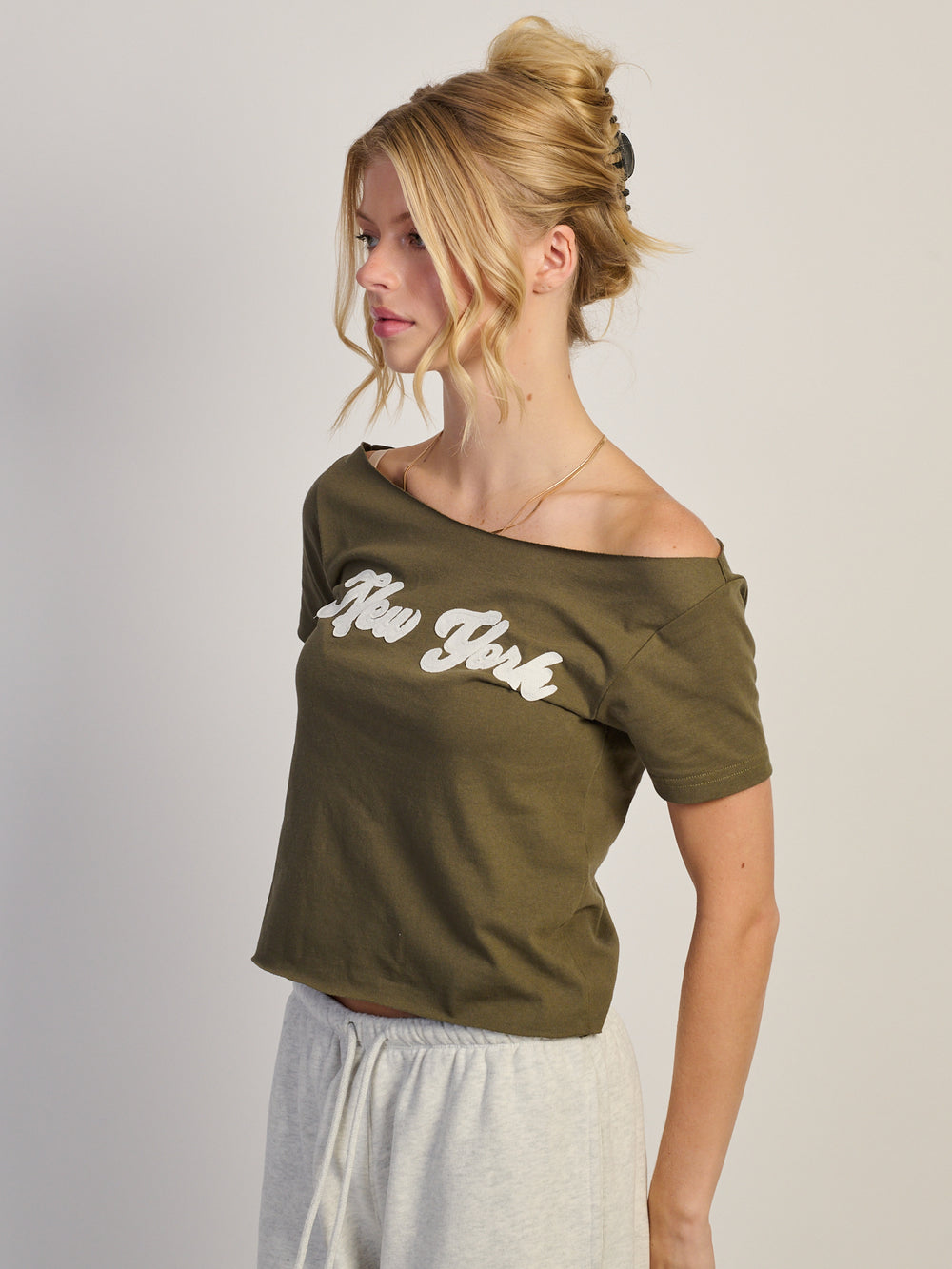 T-SHIRT HARLOW CATE - OLIVE