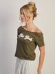 HARLOW HARLOW CATE TEE - OLIVE - Boathouse