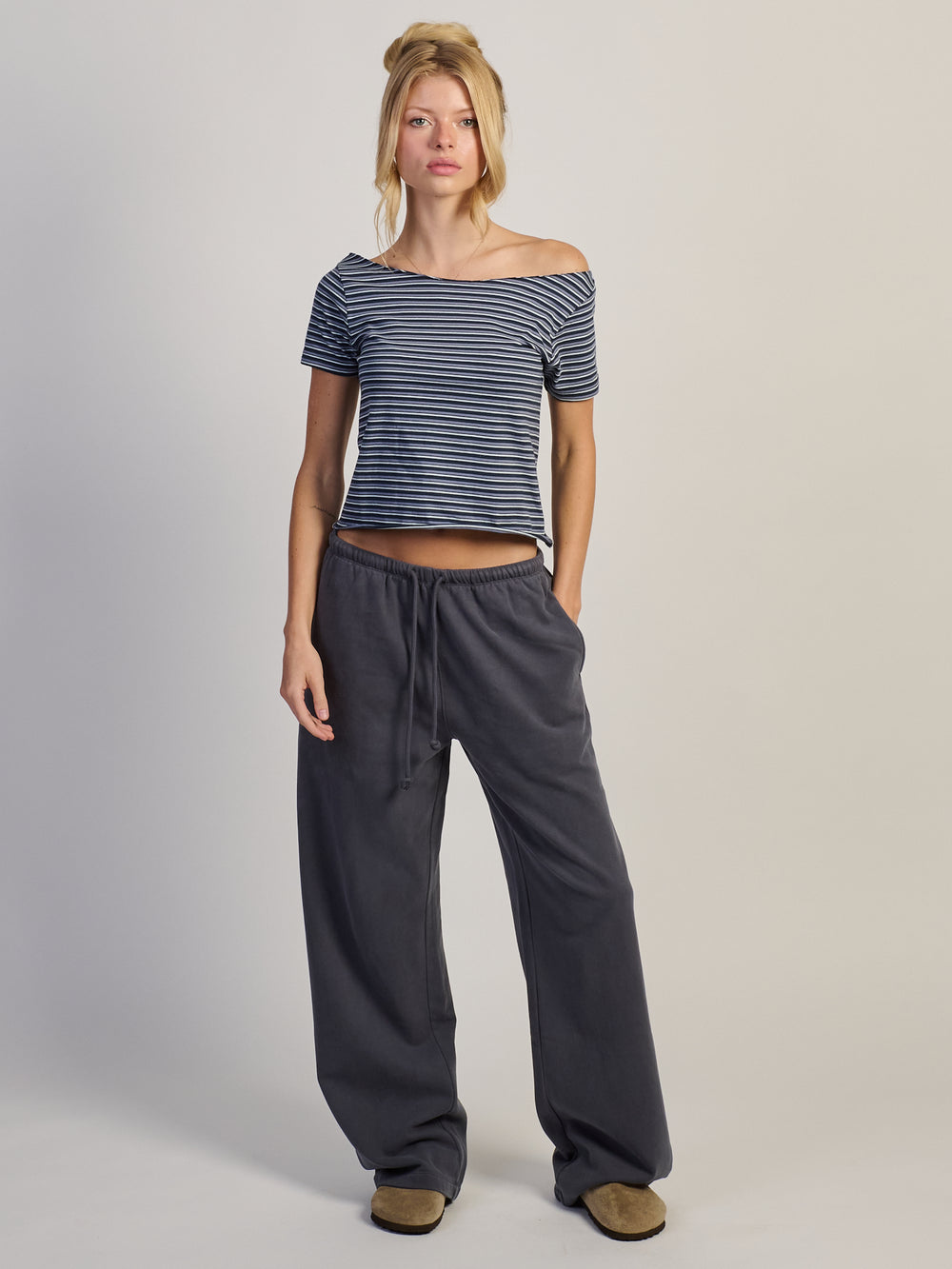 HARLOW CATE TEE - DENIM