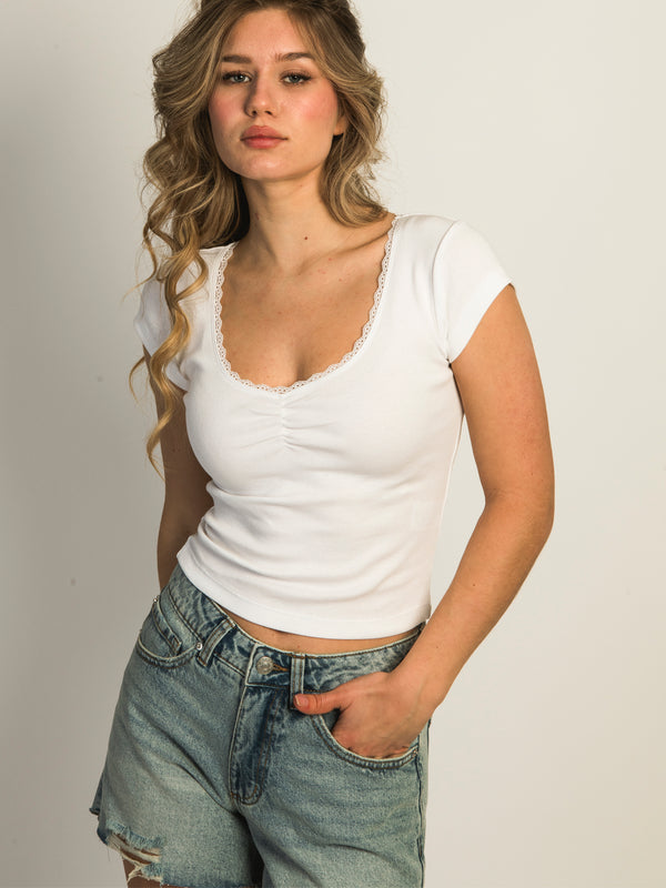 HARLOW EMMA TEE - WHITE