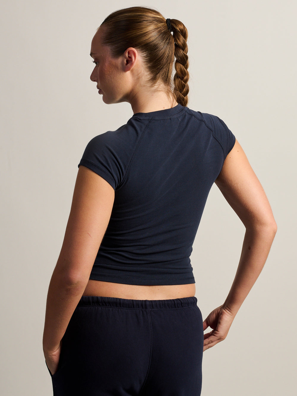 T-SHIRT RAGLAN ESSENTIEL HARLOW - MARINE