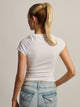 HARLOW ESSENTIAL RAGLAN TEE - WHITE