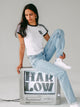 HARLOW HARLOW MIA TEE - WHITE/BLACK - Boathouse