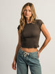 HARLOW HARLOW ESSENTIAL RIBBED BABY TEE - Boathouse