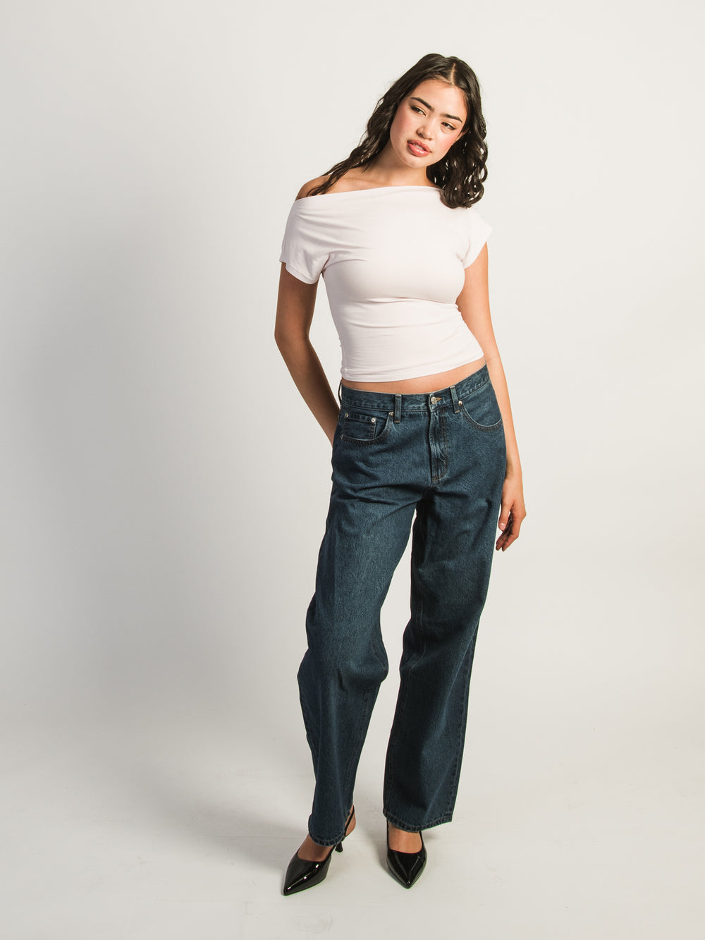 HARLOW SLOANE TEE - BABY PINK