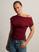 HARLOW HARLOW SLOANE TEE - BURGUNDY - Boathouse