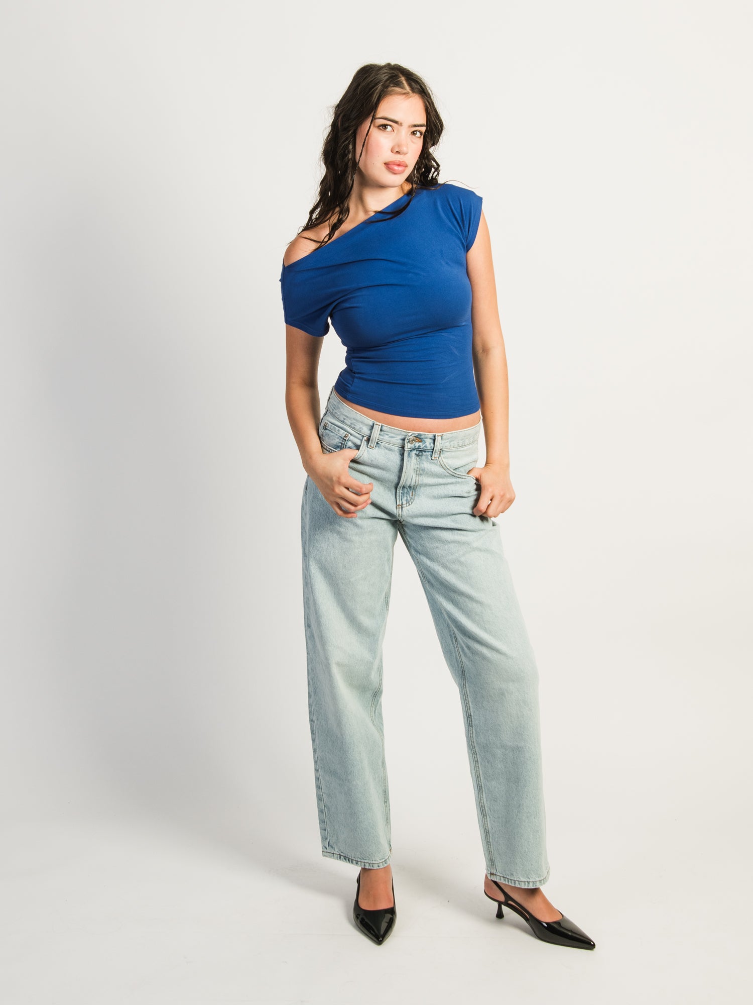 HARLOW SLOANE TEE - COBALT