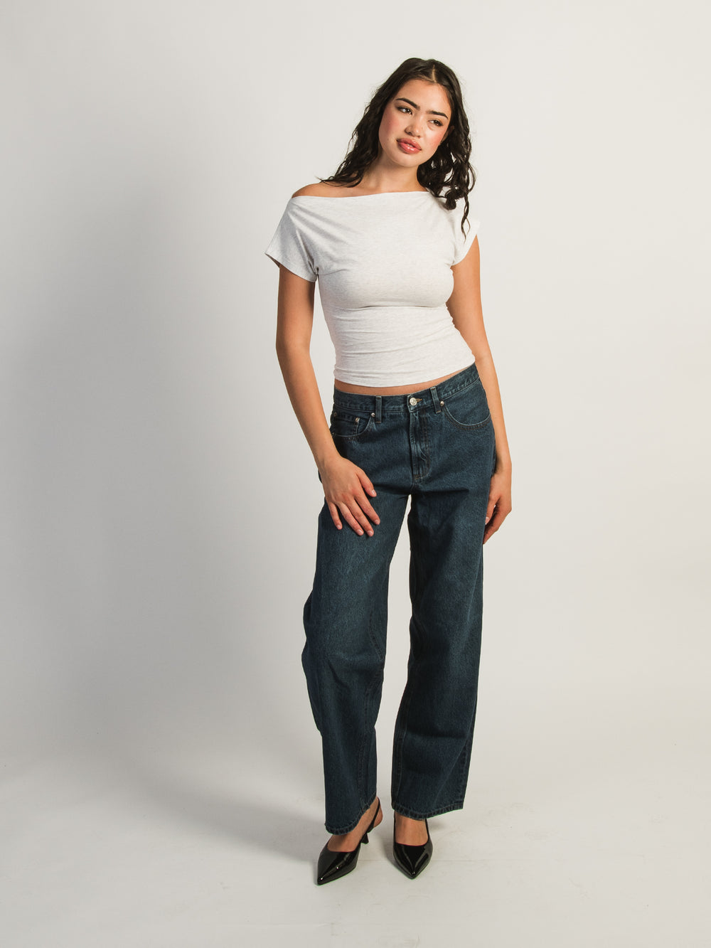 HARLOW SLOANE TEE - MELANGE