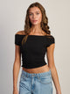 HARLOW HARLOW CLAIRE TEE - BLACK - Boathouse