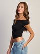 HARLOW HARLOW CLAIRE TEE - BLACK - Boathouse