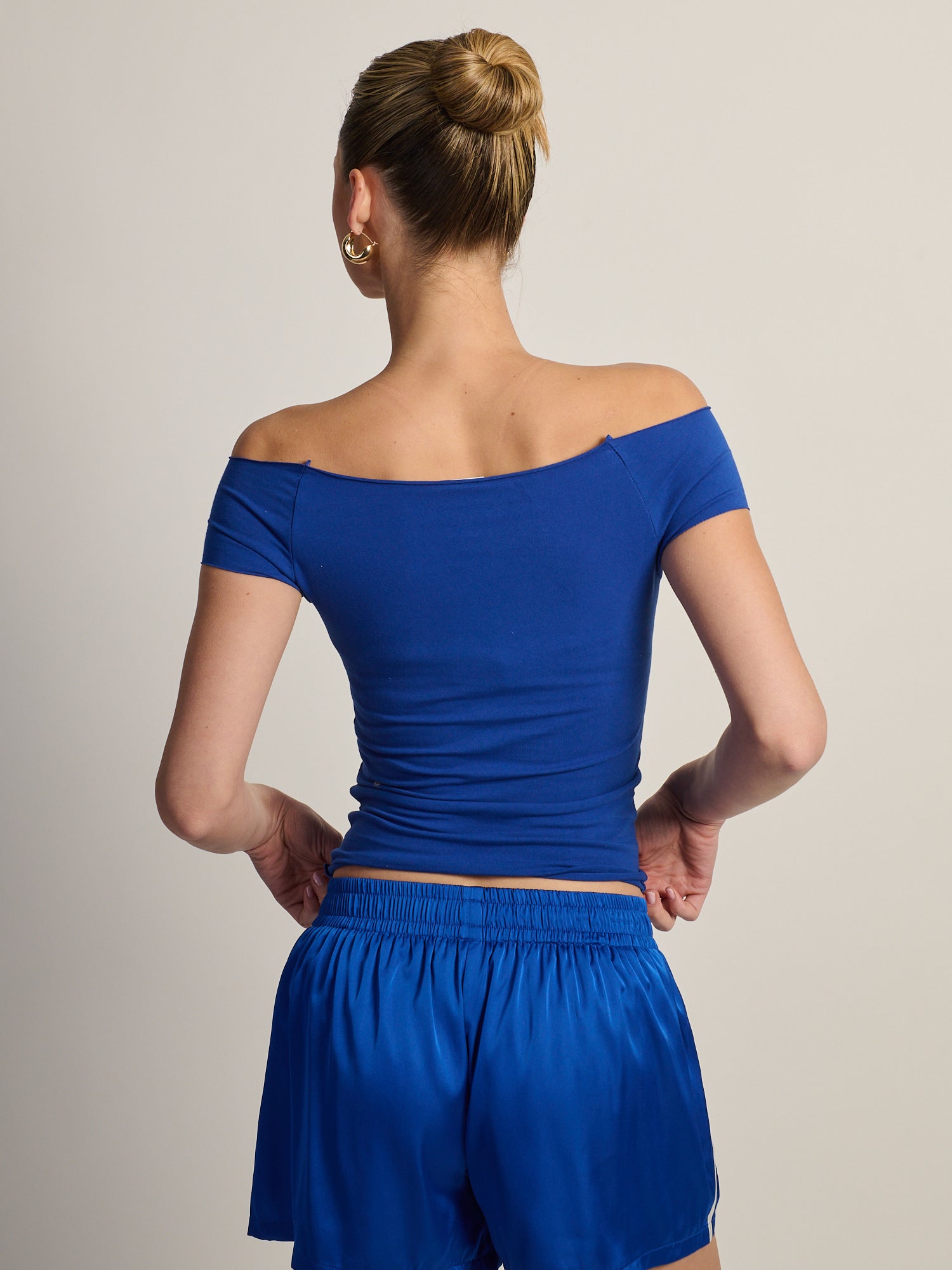 HARLOW CLAIRE TEE - COBALT