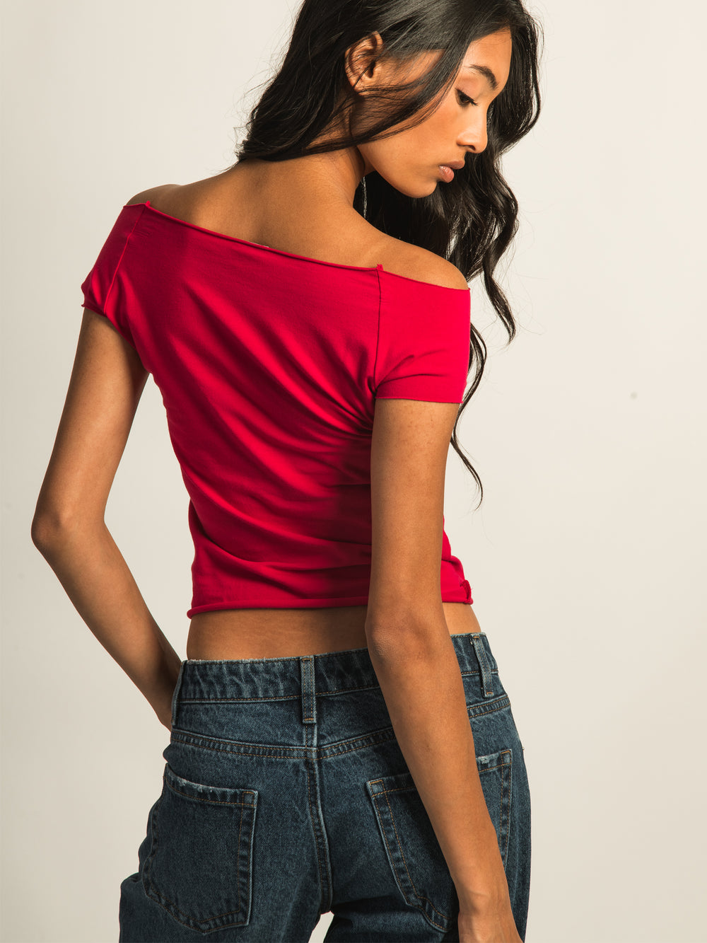 HARLOW CLAIRE TEE - PORT