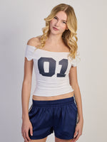 TEE-SHIRT HARLOW CLAIRE - BLANC