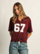 HARLOW HARLOW PINNY TEE - BURGUNDY - Boathouse