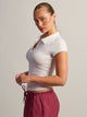HARLOW SAWYER POLO TEE - WHITE