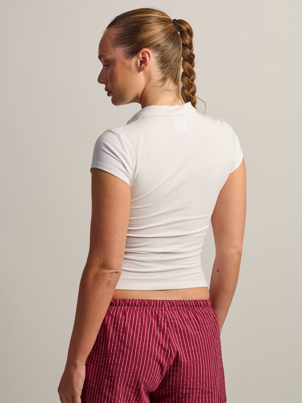 HARLOW SAWYER POLO TEE - WHITE