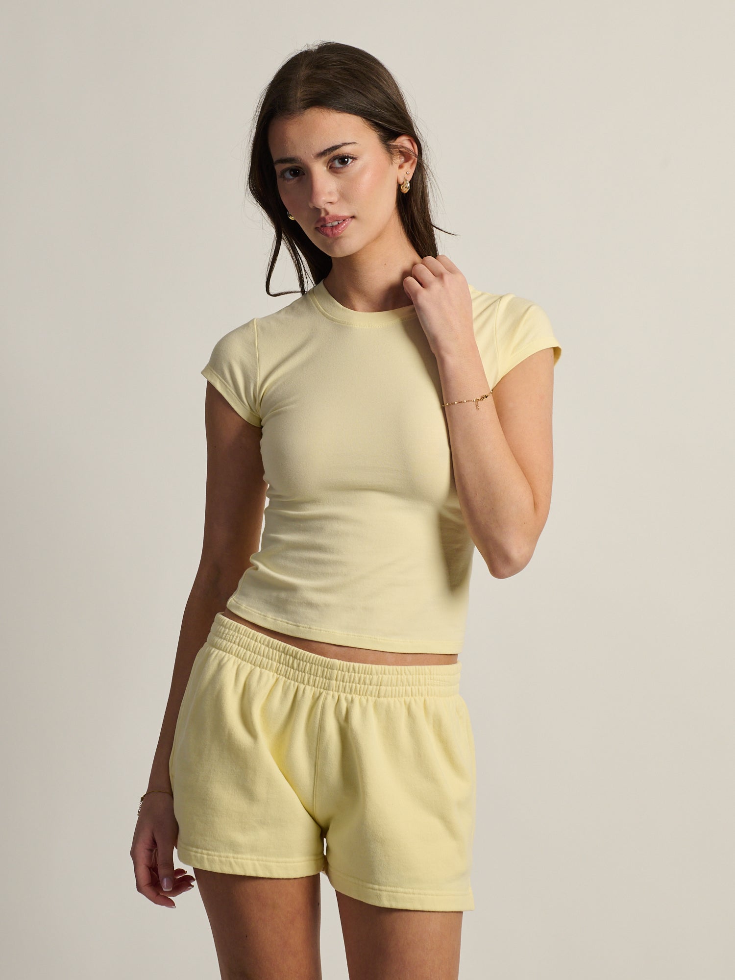 HARLOW GIA TEE - BABY YELLOW