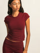 HARLOW HARLOW GIA TEE - BURGUNDY - Boathouse