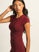 HARLOW HARLOW GIA TEE - BURGUNDY - Boathouse