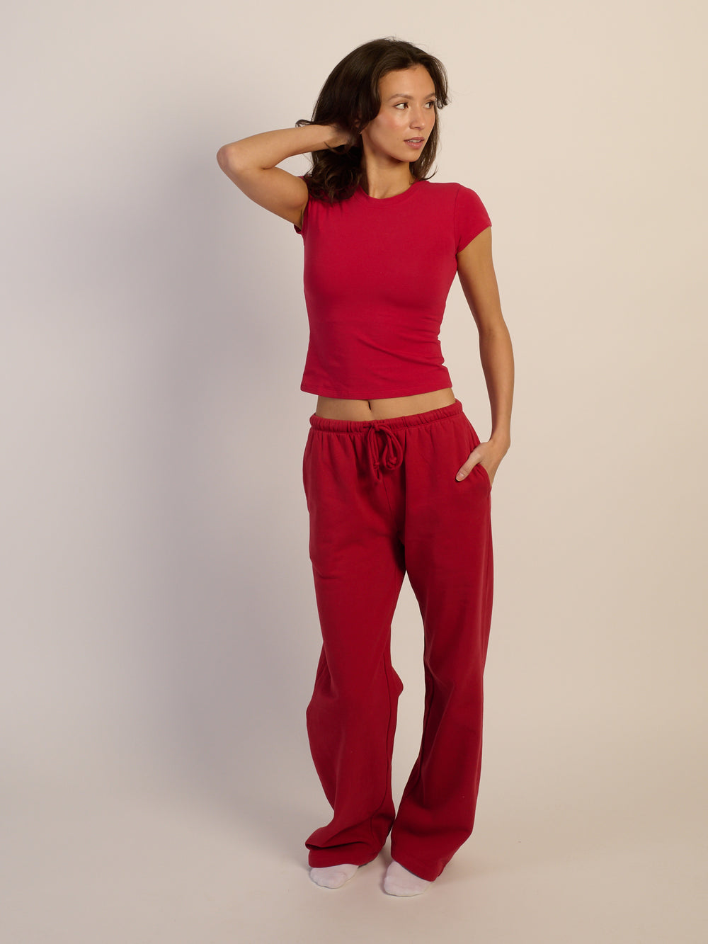 HARLOW GIA TEE - RUBY