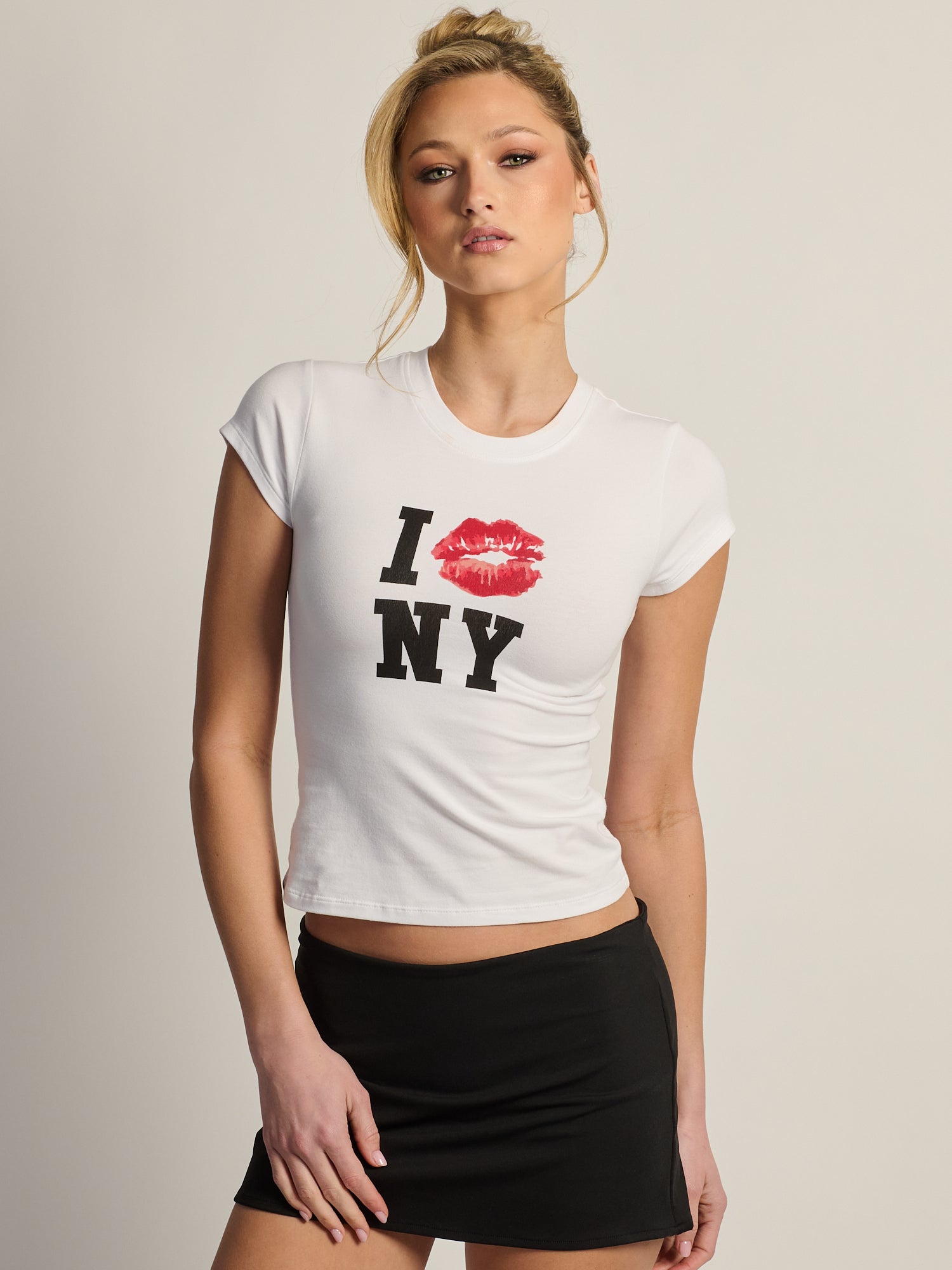 HARLOW KATIE TEE - NY WHITE