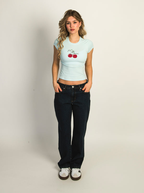 HARLOW KATIE TEE - CRYSTAL BLUE