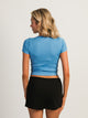 HARLOW HARLOW RIBBED SEAMLESS TEE - ELECTRIC BLUE - Boathouse