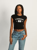 HARLOW FLAT RIB BABY TEE - LONDON