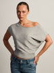 HARLOW SKYE SLOUCH TEE - HEATHER GREY