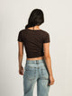 HARLOW HARLOW SQUARENECK SEAMLESS TEE - CHOCOLATE - Boathouse