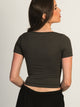 HARLOW HARLOW SQUARENECK SEAMLESS TEE - CHARCOAL - Boathouse