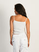 HARLOW HARLOW SABRINA MELANGE TANK - HEATHER CLOUD WHITE - Boathouse