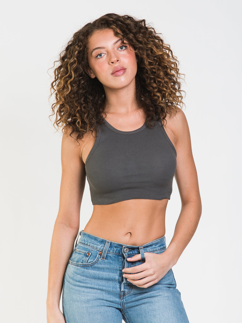 HARLOW HIGH NECK Tank Top - CLEARANCE