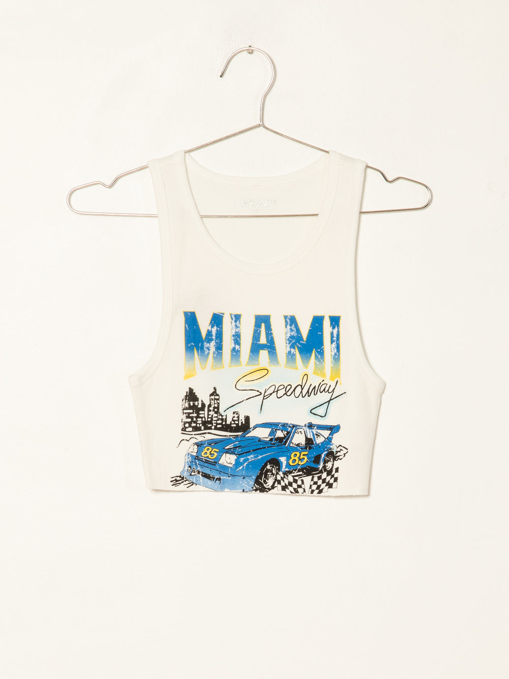 HARLOW HIGH NECK MIAMI SPEEDWAY Tank Top - CLEARANCE